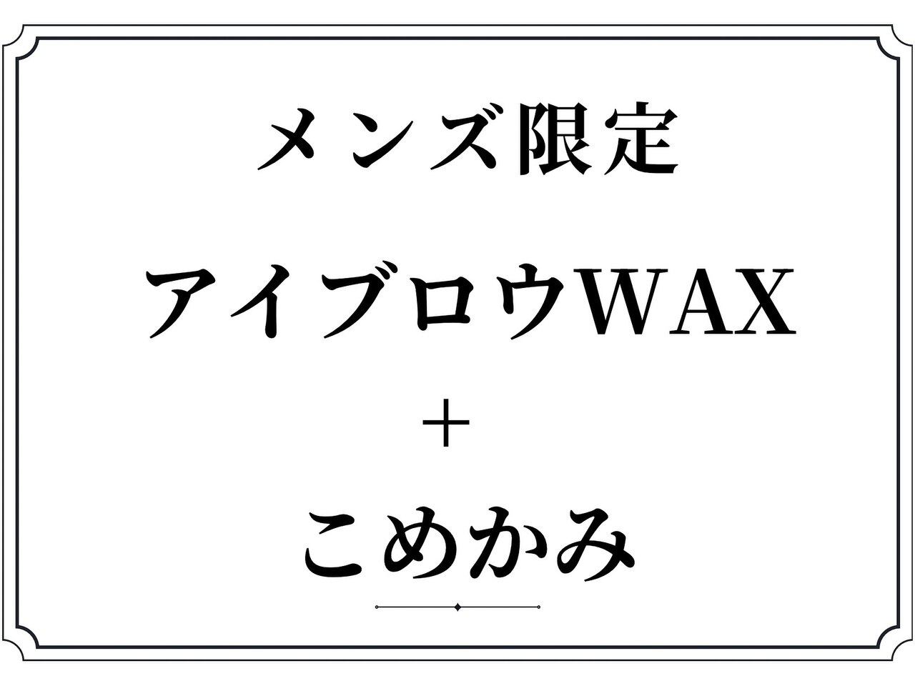 45日以内再来・間引き無し美眉スタイリング